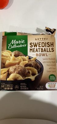 Marie Callender's Swedish Meatballs Bowl, Frozen Meal, 11.5 oz.