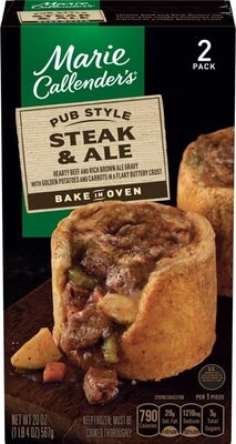 Marie Callender's Pub Style Steak and Ale, Frozen Meal, 20 oz.