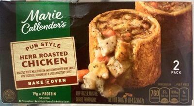 Marie Callender's Pub Style Herb Roasted Chicken, Frozen Meal, 20 oz.