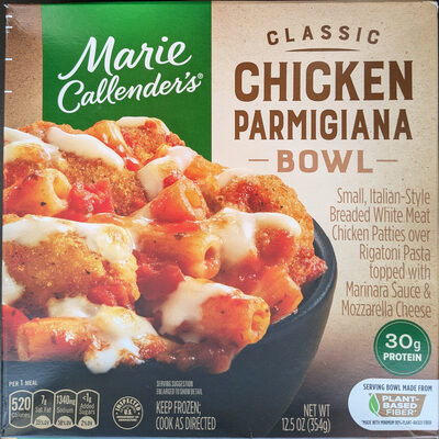 Marie Callender's Classic Chicken Parmigiana Bowl, Frozen Meal, 12.5 oz.