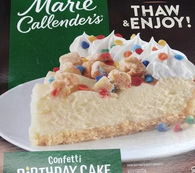 Marie Callender's Confetti Birthday Cake Cream Pie, Thaw and Serve, Frozen, 25 oz.