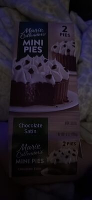 Marie Callender's Chocolate Satin Mini Pies, Frozen Dessert, 6 oz., 2 Pies