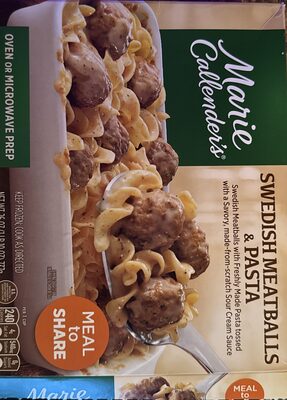 Marie Callender's Swedish Meatballs & Pasta, Meal to Share, Frozen Meal, 26 oz.