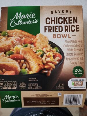 Marie Callender's Savory Chicken Fried Rice Bowl, Frozen Meal, 11 oz.