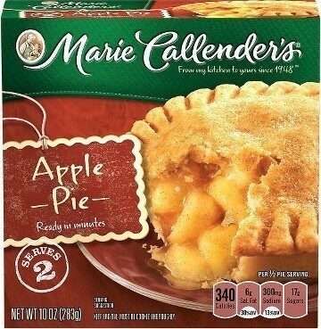 Marie Callender's Apple Pie, Frozen Dessert, 10 oz.