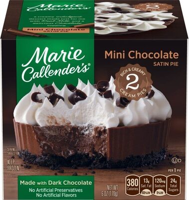 MARIE CALLENDERS Chocolate Satin Pie, 6 OZ