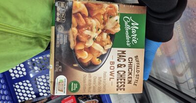 Buffalo-Style Chicken Mac & Cheese Pasta In A Creamy Buffalo-Style Cheese Sauce With White Meat Chicken Fritters Bowl, Buffalo-Style Chicken Mac & Cheese
