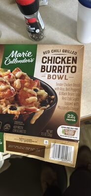 Marie Callender's Red Chili Grilled Chicken Burrito Bowl, Frozen Meal, 11.5 oz.