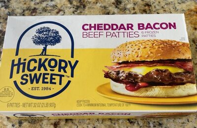 Cheddar Bacon Beef Patties, Cheddar Bacon