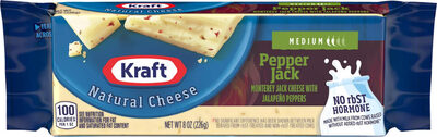 Pepper Jack Monterey Jack Cheese With Jalapeno Peppers, Pepper Jack