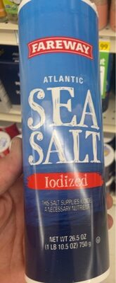 Iodized Atlantic Sea Salt, Iodized