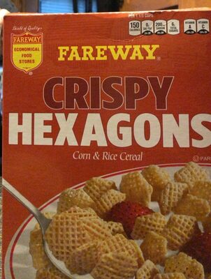 Crispy Hexagons Corn And Rice Cereal, Crispy Hexagons