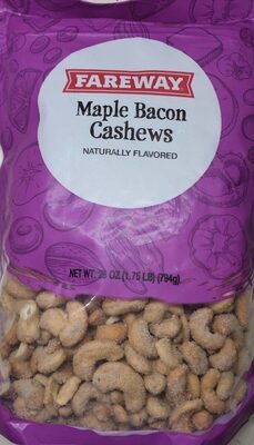Maple Bacon Flavored Cashews, Maple Bacon