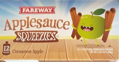 Cinnamon Apple Applesauce Squeezies, Cinnamon Apple