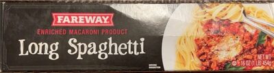 Enriched Macaroni Product, Long Spaghetti