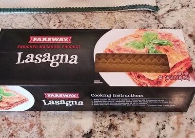 Enriched Macaroni Product, Lasagna
