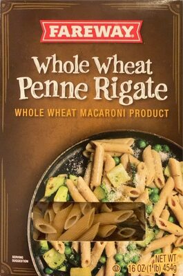 Whole Wheat Macaroni Product, Penne Rigate