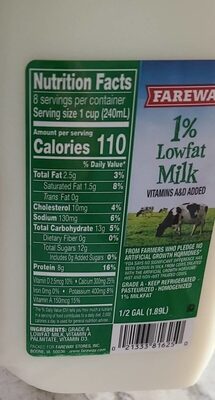 1% Lowfat Milk