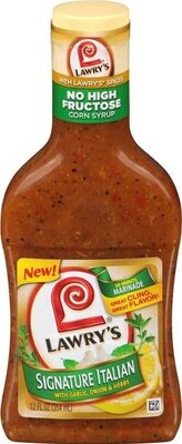 Signature Italian With Garlic, Onion & Herbs Marinade, Signature Italian