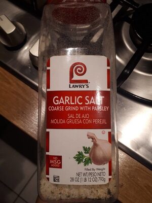 Garlic Salt Coarse Grind With Parsley, Garlic With Parsley