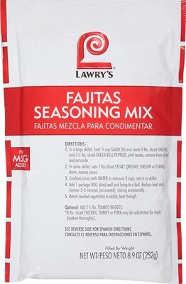 Fajitas Seasoning Mix, Fajitas