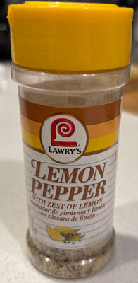 Lemon Pepper With Zest Of Lemon, Lemon