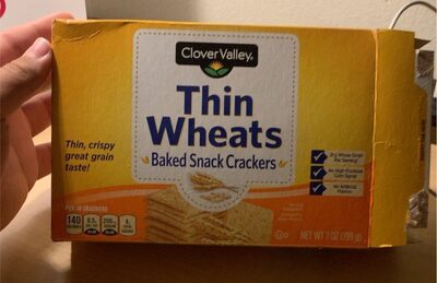 Thin Wheats Baked Snack Crackers