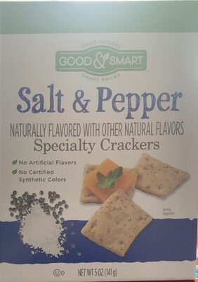 Salt & Pepper Flavored Specialty Crackers, Salt & Pepper