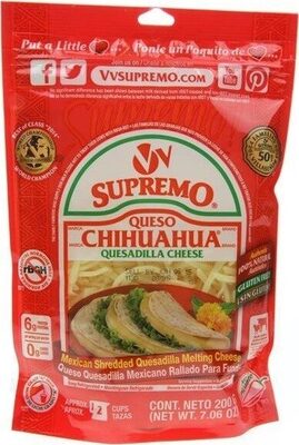 Shredded Quesadilla Cheese, Queso Quesadilla Mexicano