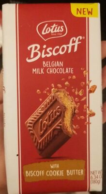 Belgian Milk Chocolate With Biscoff Cookie Butter, Belgian Milk Chocolate