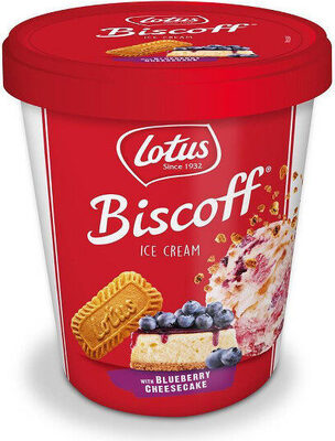 Ice Cream With Blueberry Cheesecake, Blueberry Cheesecake