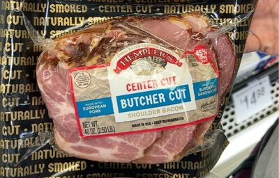 European Brand (Center Cut) Pork Shoulder Bacon
