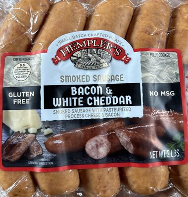 Bacon & White Cheddar Smoked Sausage, Bacon & White Cheddar