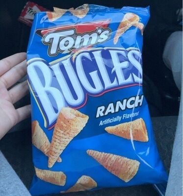 Tom's Bugles, Ranch Flavored, 2.6 Oz Bag