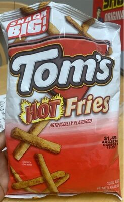 Tom's Hot Fries, 3.65 Oz Bag