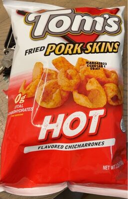 Hot Flavored Chicharrones Fried Pork Skins, Hot