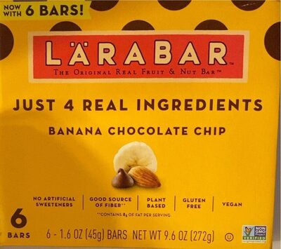 Banana Chocolate Chip Bars, Banana; Chocolate Chip
