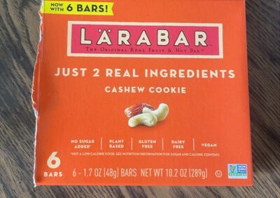 Larabar Cashew Cookie Fruit & Nut Bars 6 Count