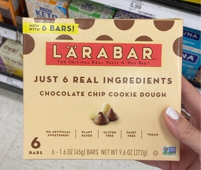 Larabar Chocolate Chip Cookie Dough Fruit & Nut Bar 6 Count
