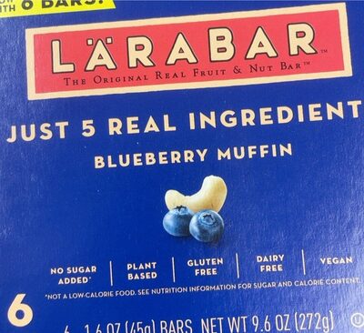 Larabar Blueberry Muffin Fruit & Nut Bars 6 Count