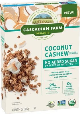 Coconut Cashew Whole Grain Oats, Date Powder, Coconut And Cashews Granola, Coconut Cashew