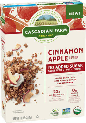 Cinnamon Apple No Added Sugar Sweetened With Fruit Whole Grain Oats, Date Powder, Apples And Cinnamon Granola, Cinnamon Apple
