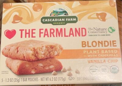 Vanilla Chip Blondie Plant-Based With Chickpeas Soft Baked Squares, Vanilla Chip Blondie