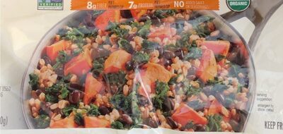 Cascadian Farm Organic Powered by Plants Farro, Roasted Sweet Potatoes, Black Beans, Spinach Blend