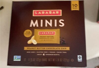 Larabar Peanut Butter Chocolate Chip Mini Fruit & Nut Bars 10 Count
