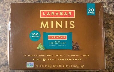 Mint Chocolate Chip Minis Bars, Mint Chocolate Chip