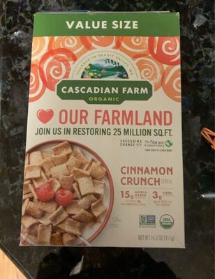 Cascadian Farm Organic Cinnamon Crunch Cereal