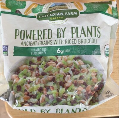 Powered By Plants Ancient Grains With Riced Broccoli, Farro And Black Barley, Riced Broccoli, Farro And Black Barley