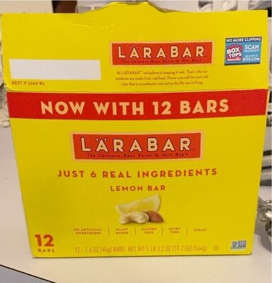 Larabar Lemon Fruit & Nut Bars 12 Count