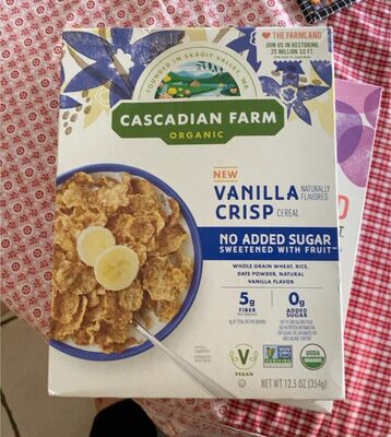 Cascadian Farm Organic No Added Sugar Vanilla Crisp Cereal